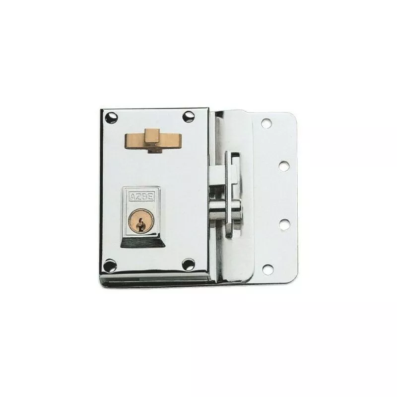 Azbe - cerradura sobreponer 10-C iz. niquel barato