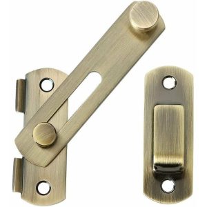 BSR - Pestillo para puerta corrediza con tornillos para puerta