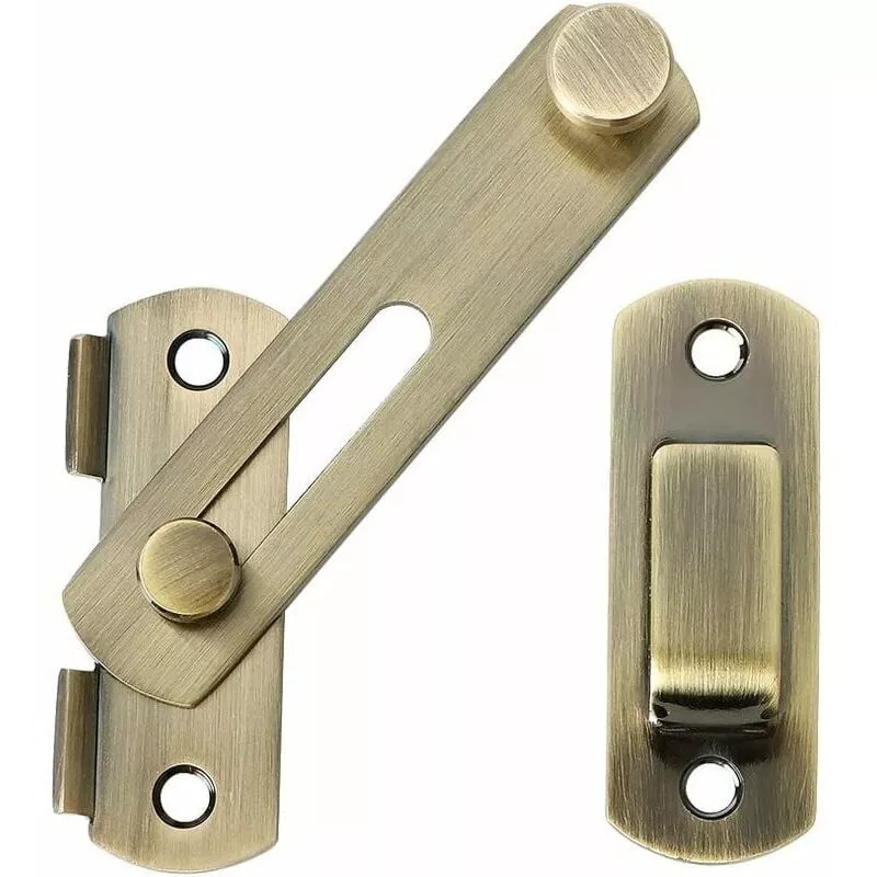 BSR - Pestillo para puerta corrediza con tornillos para puerta