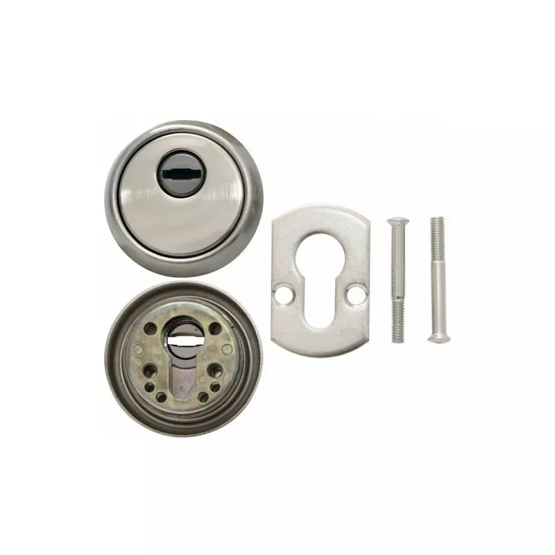 BTV - escudo circular laton satin niquel barato