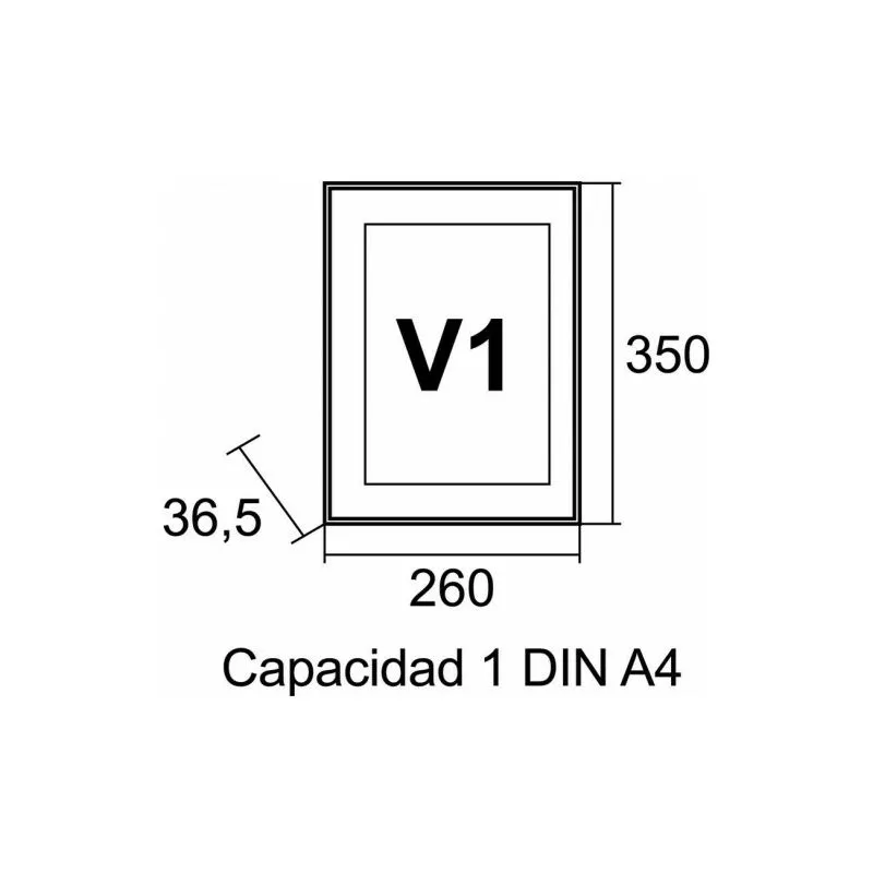 BTV - tablon anuncios diseño V1 negro barato