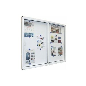 BTV - vitrina anuncios aluminio pint blanco 1000X1200 barato