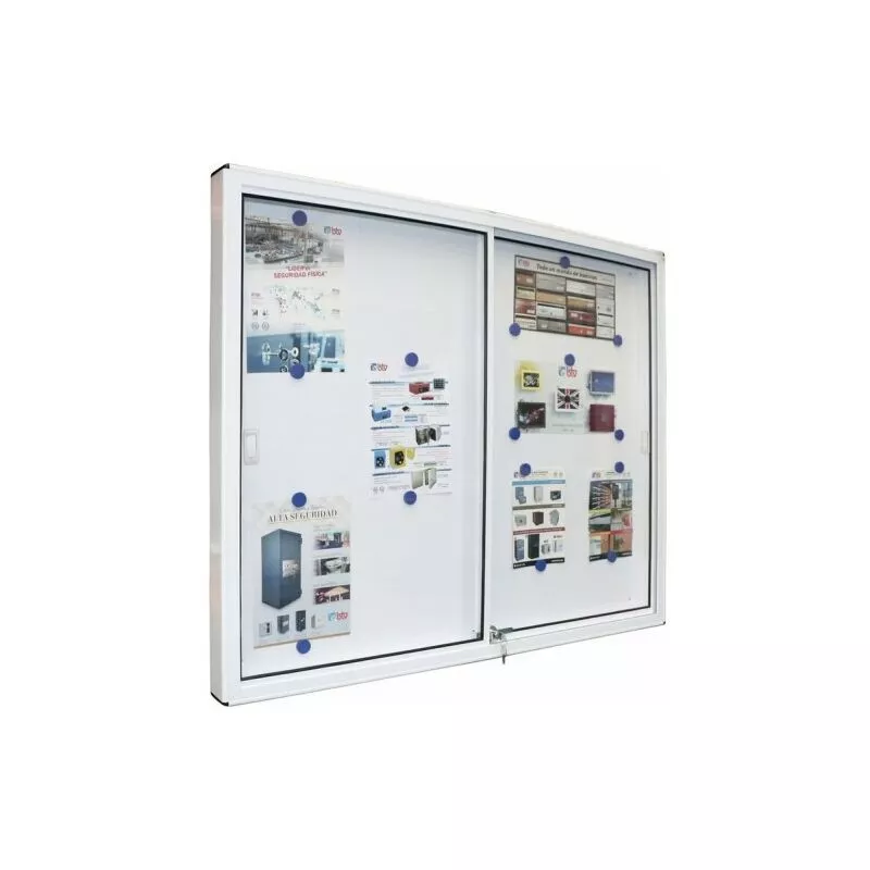 BTV - vitrina anuncios aluminio pint blanco 1000X1200 barato