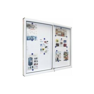 BTV - vitrina anuncios aluminio pint blanco 1000X1500 barato