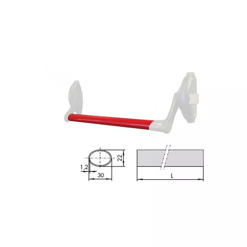 Barra Antipanico Sobreponer 90Cm 1070077130 Rojo Serie 59600 Cisa barato
