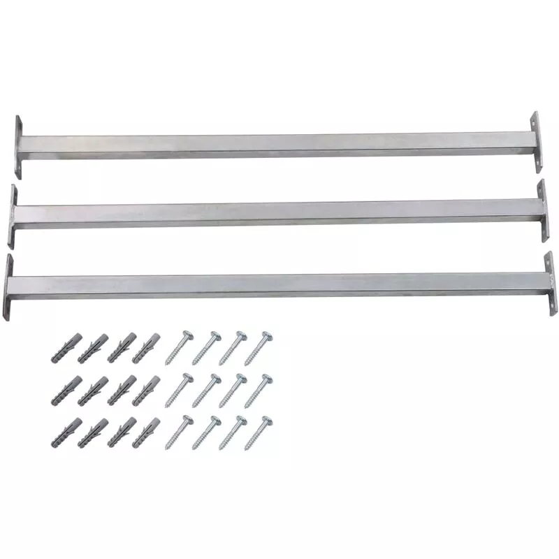 Barras de seguridad ajustables para ventanas 3 uds 710-1200 mm Vidaxl Plateado barato