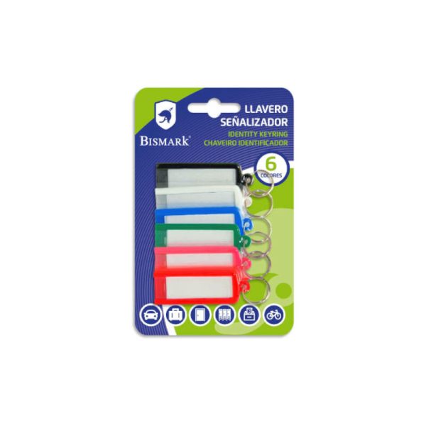 Bismark - Blister 6 llaveros señalizadores 317818 barato