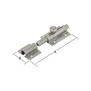 Bloqueo. 36x80 mm en acero inoxidable barato