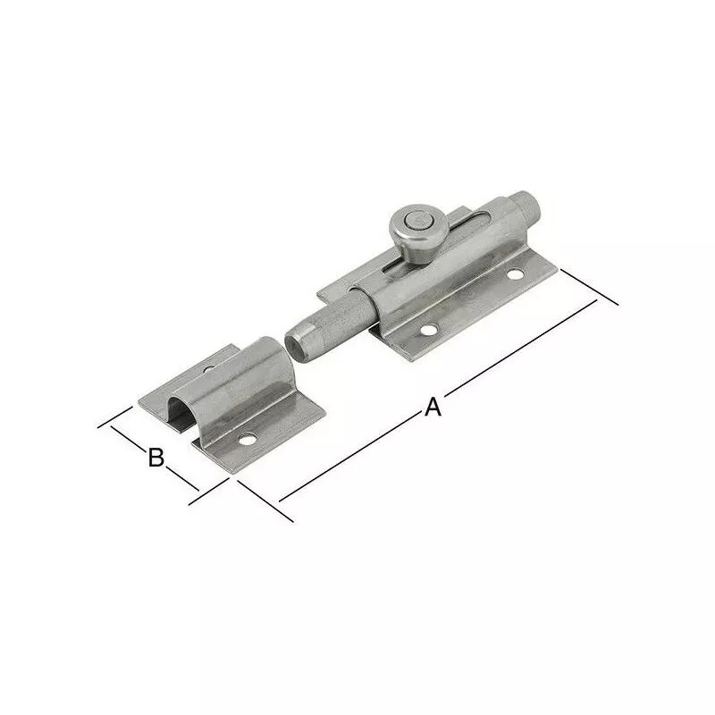 Bloqueo. 36x80 mm en acero inoxidable barato