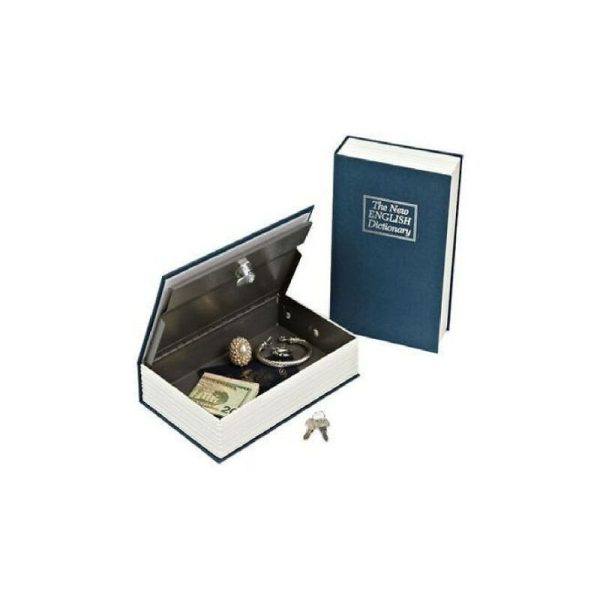 Book Box Hide Safe With Willet Key Money Finish Security Barato