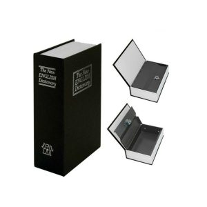 Box de seguridad Puerto Valor Libro Monedas de llave de llave de metal 240x155x55 mm barato