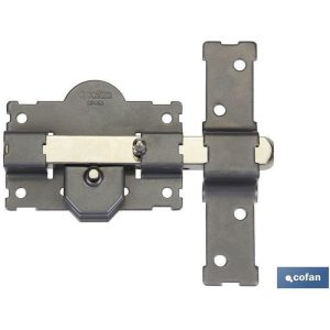 Bricolajeonlinees - cerrojo boton/llave pintado gris R/105 - 50 mm barato