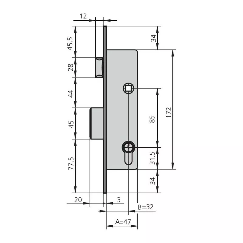 CVL - Cerradura embutir met hn barato