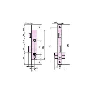CVL - cerradura embutir metalica 1984 25 0 barato