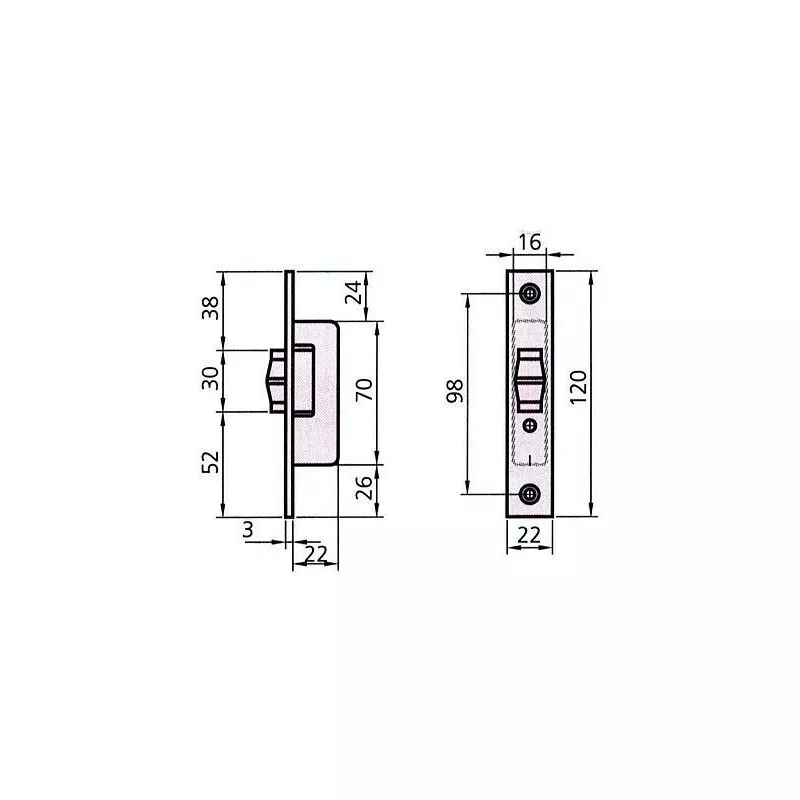 CVL - cerradura puerta metalica 1963RV 0 barato