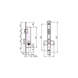 CVL - cerradura puerta metalica 1964V 0 barato