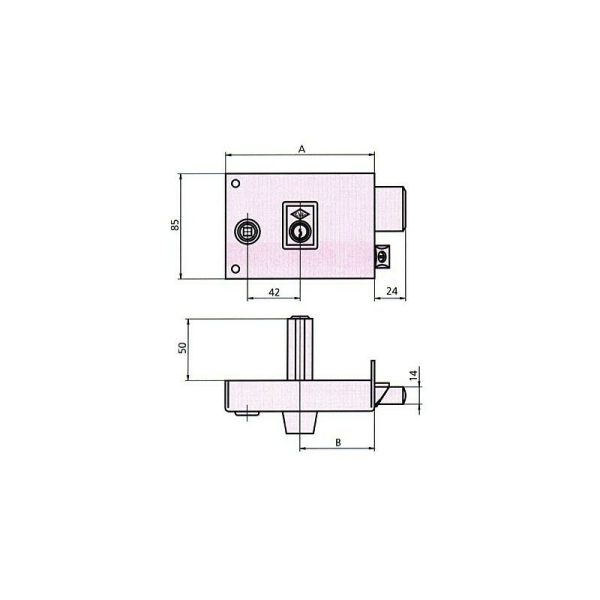 CVL - cerradura reversible 1125BR 12 he. iz. barato