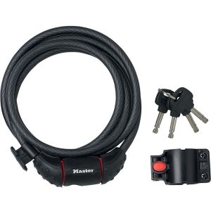 Cable antirrobo v lo cl + soporte Master Lock 10MM - 1.80M 8130EURDPRO barato