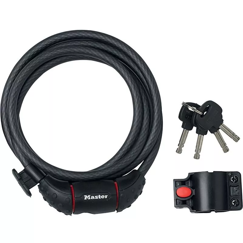 Cable antirrobo v lo cl + soporte Master Lock 10MM - 1.80M 8130EURDPRO barato