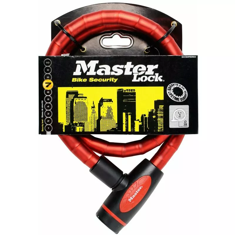 Cable articulado para 2 ruedas de 18mm Master Lock 8228 barato