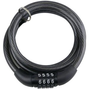 Cable de acero con candado para bicicleta con combinación - Prixprime barato