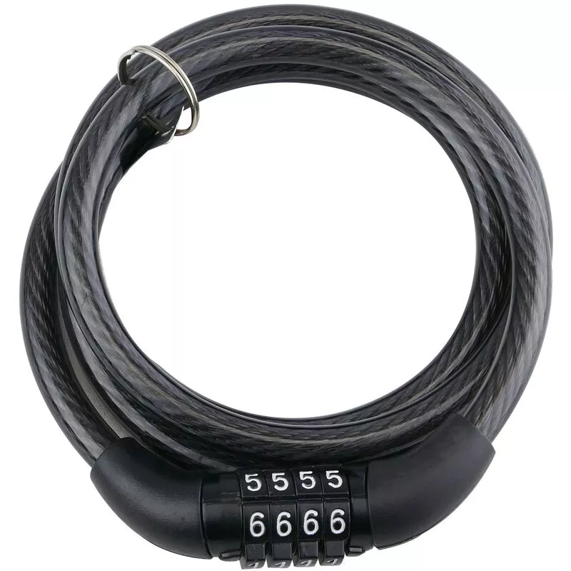 Cable de acero con candado para bicicleta con combinación - Prixprime barato