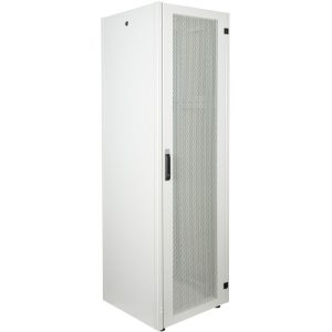 CableMarkt - Armario EcoRack 42U 19” blanco de pie con puerta perforada 600 x 600 x 1980 mm barato