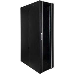 CableMarkt - Armario EcoRack 47U 19” negro de pie con puerta de cristal 600 x 1200 x 2202 mm barato