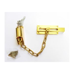 Cadena Seguridad con llave. Oro barato