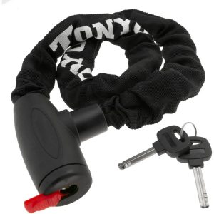 Cadena antirrobo de acero con candado para bicicleta de 19x900 mm con llave de seguridad - Primematik barato