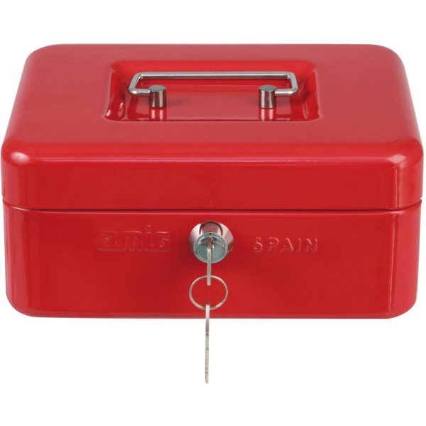 Caja Caudales Acero Rojo Amig Modelo 2153 Barato