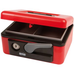 Caja caudales Acero Rojo Amig modelo 2500 barato