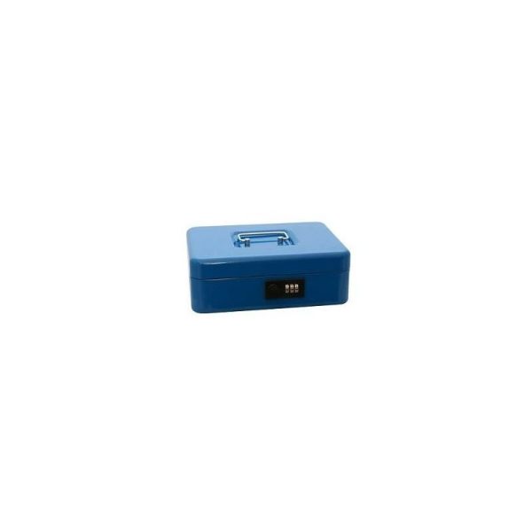 Caja Caudales Combinacion Azul 25X18X9 Centimetros Barato