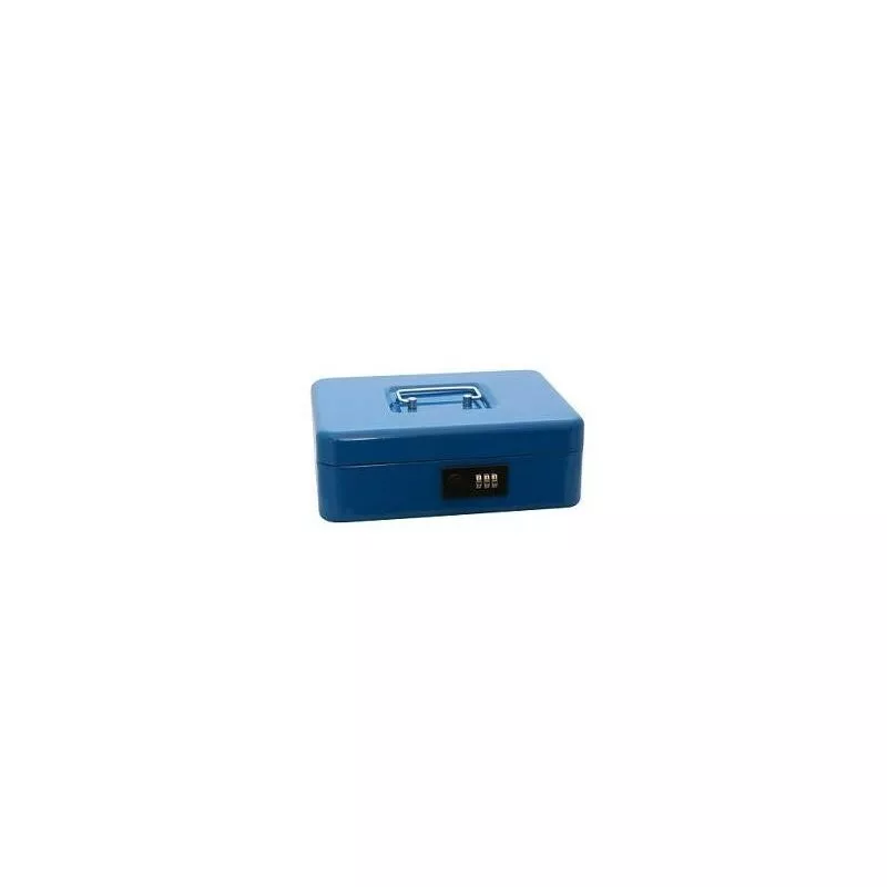 Caja caudales combinacion azul 25X18X9 centimetros barato