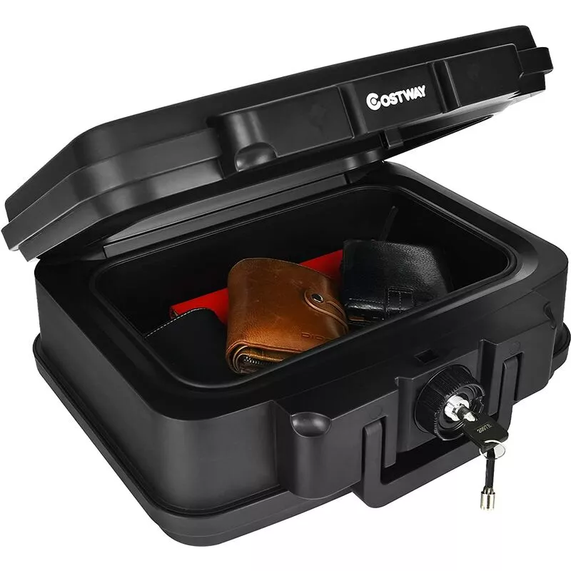 Caja de Seguridad 5 l Ignífuga 30 Minutos con Cierre y Empuñadura