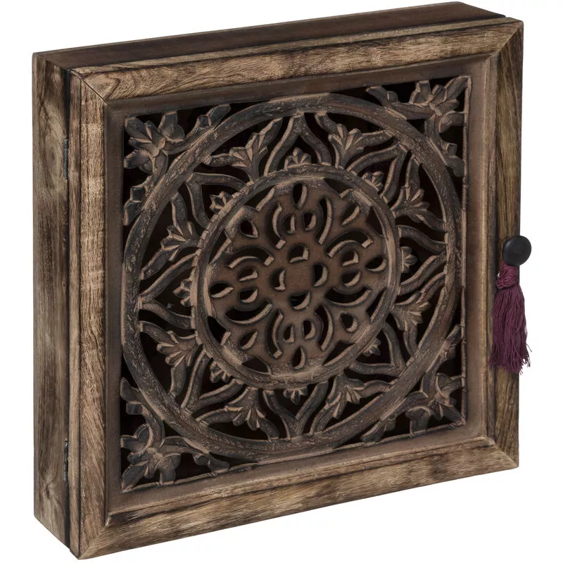 Caja de llaves «Nam» 30 x 30 cm Atmosphera créateur d'intérieur - Marron castaño barato