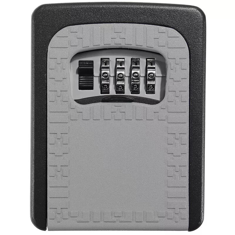 Caja de seguridad de aleación de zinc Caja de seguridad de pared Caja de gabinete de combinación de bloqueo de código de 4 dígitos Gris barato