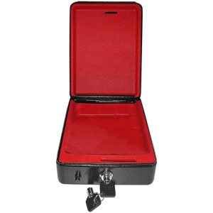 Caja fuerte de seguridad de acero con llave 225x165x85mm Proplus Negro barato