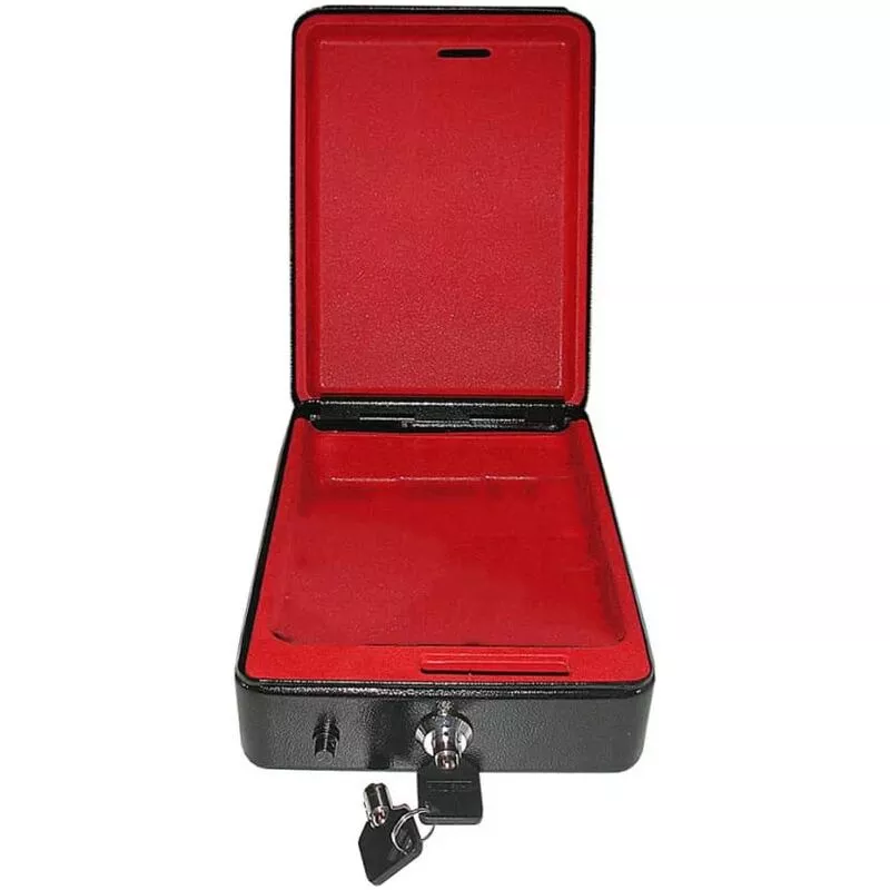 Caja fuerte de seguridad de acero con llave 225x165x85mm Proplus Negro barato