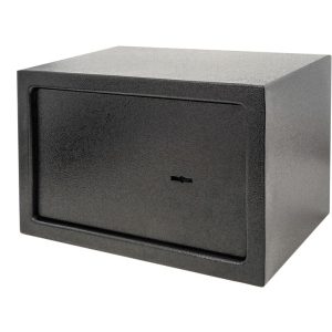 Caja fuerte de seguridad de acero negra con llaves 31 x 20 x 20 cm - Prixprime barato