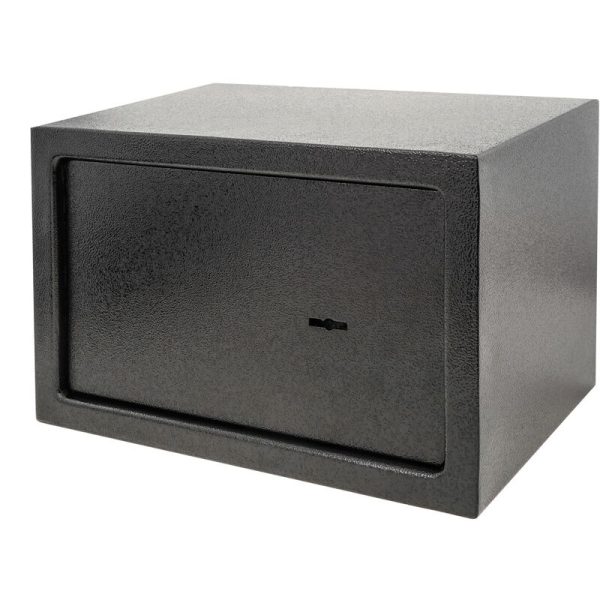 Caja Fuerte De Seguridad De Acero Negra Con Llaves 31 X 20 X 20 Cm - Prixprime Barato