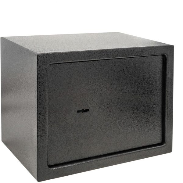 Caja Fuerte De Seguridad De Acero Y Con Llaves 35 X 25 X 25 Cm Negra - Primematik Barato