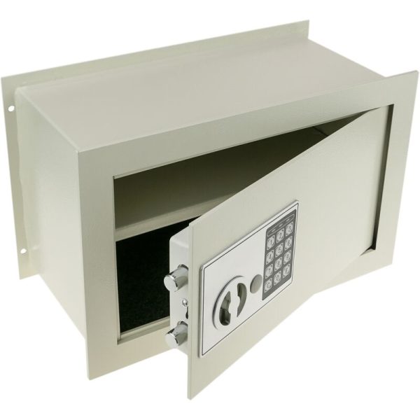 Caja Fuerte De Seguridad Empotrada Con Código Electrónico Digital 36X19X23Cm Beige - Primematik Barato