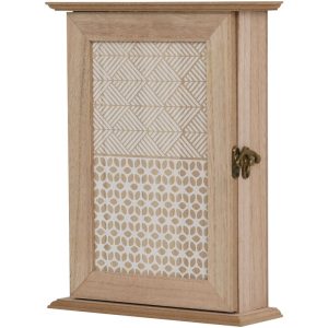 Caja para Llaves Armario de Pared Llavero con 6 Ganchos 20x6.5x26.5cm Madera barato