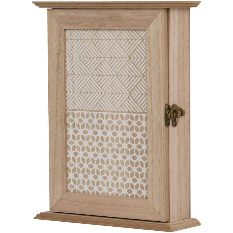 Caja para Llaves Armario de Pared Llavero con 6 Ganchos 20x6.5x26.5cm Madera barato