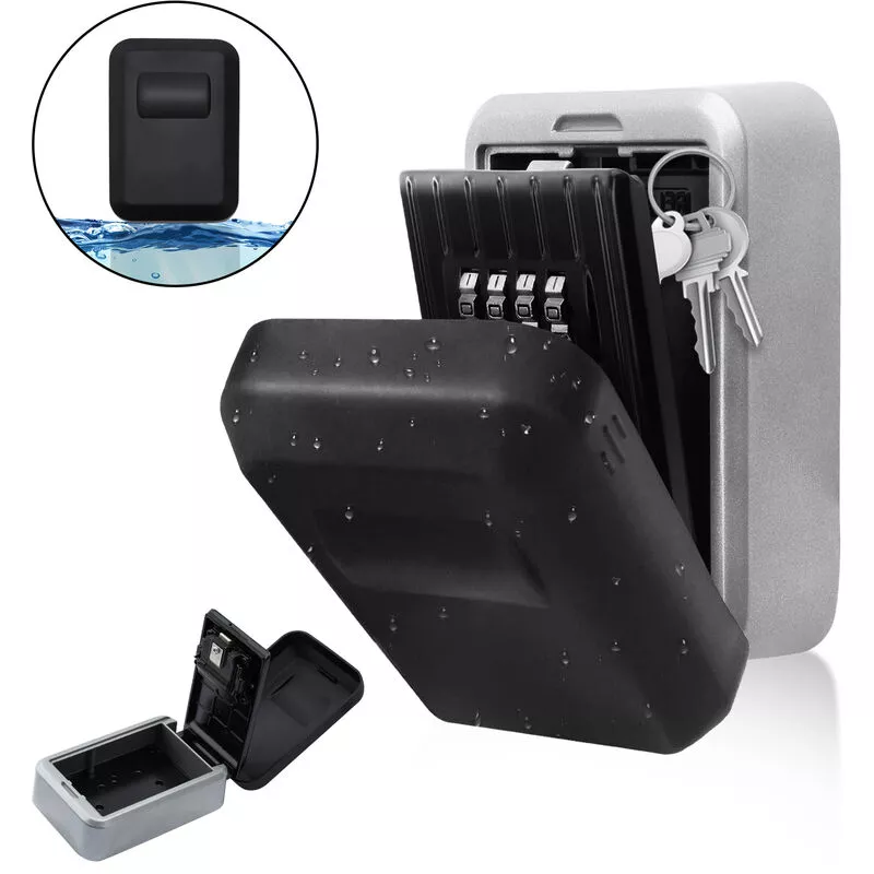 Caja para llaves de pared Cerradura de combinación de alta seguridad de 4 dígitos Llave de almacenamiento - Negro - Hengda barato
