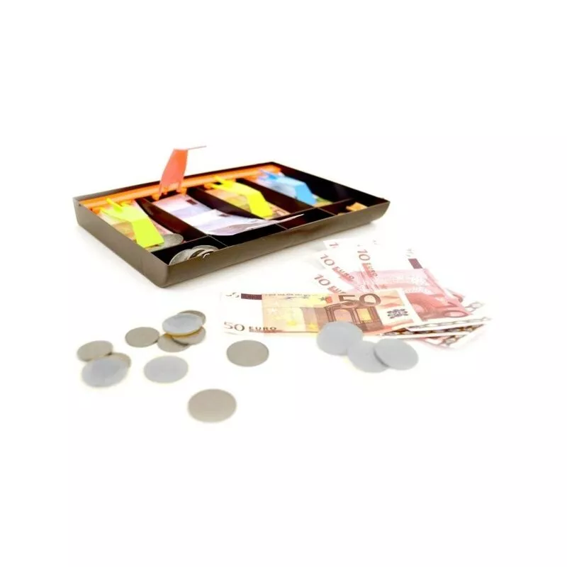 Cajón de efectivo falso Cassa Cassetta Money Coins Euro Game Shops Game barato