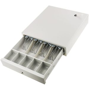 Cajón portamonedas beige automático RJ11 para impresora tpv pos para billetes y monedas - Bematik barato