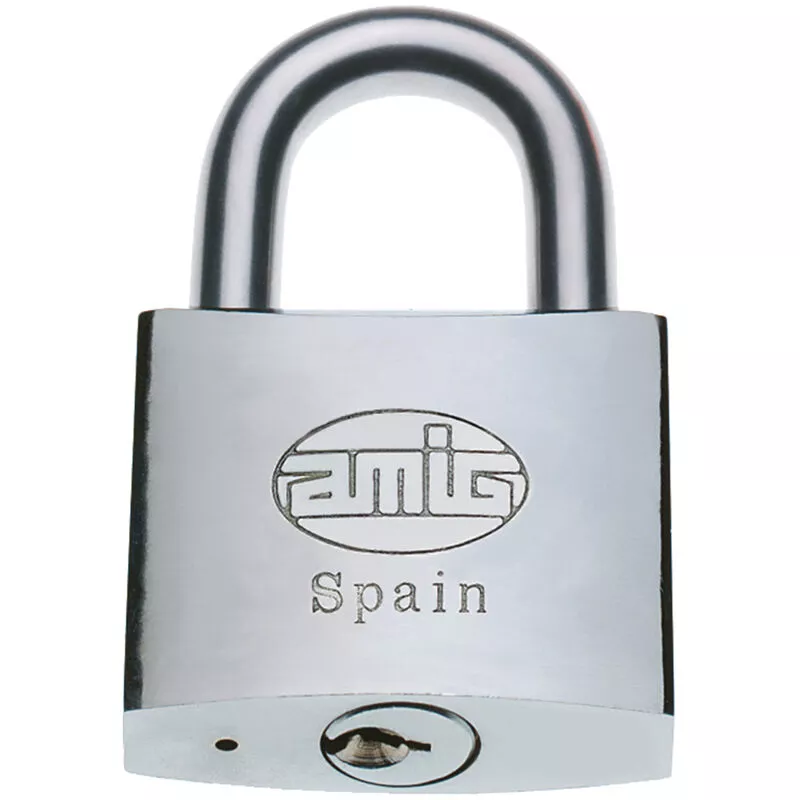 Candado Latón Cromado Amig modelo 601 llaves iguales barato