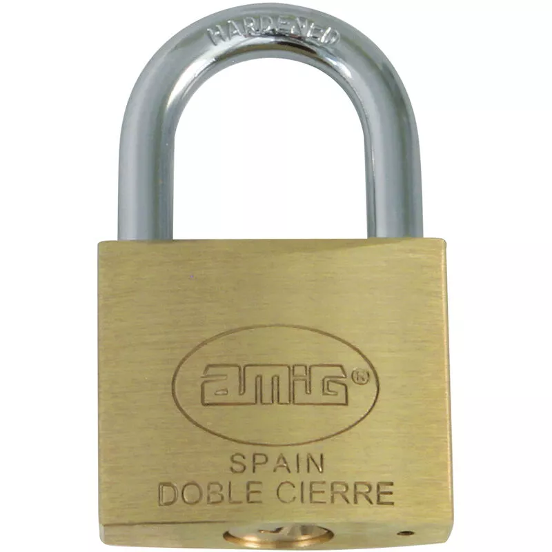 Candado Latón Mate Amig modelo 11 llaves iguales barato